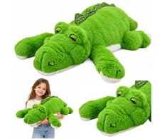 Lean Toys Pluszowy Krokodyl Maskotka Przytulanka Obciążeniowe Łapki Žalias 75 cm