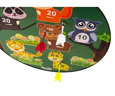 Lean Toys Magnetinė gyvūnų smiginio lenta vaikams