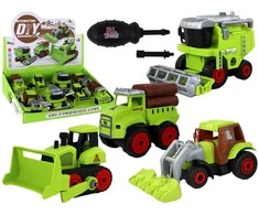 Žaislinė žemės ūkio transporto priemonė Lean Toys, žalia, 1 vnt