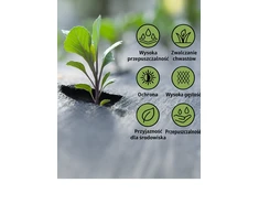 Juoda agroplėvelė LEAN 160 cm x 50 m UV 90 g/m² nuo piktžolių