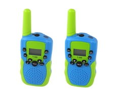 Lean Toys Walkie Talkie Walkie Talkies Žalias - Mėlyna Range 3 km For Children