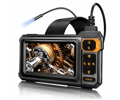 Lean Wired Endoscope Inspection Camera 8 LEDs LCD 4.3'' IP67