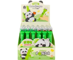 Lean Gelinis rašiklis su panda kupole, mėlynas rašalas, 0.5 mm