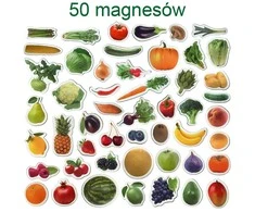 Magdum Vaisių ir daržovių magnetų rinkinys 50 vienetų MV 6032-42