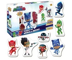 Lean Toys Magnetinių lipdukų rinkinys PJ Masks, 22 vnt.