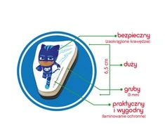 Lean Toys Magnetinių lipdukų rinkinys Pj Masks, 20 vnt.