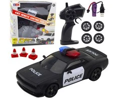 Lean Toys Nuotolinio valdymo policijos drifto mašina