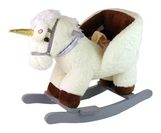 Lean Toys Supamas arkliukas vienaragis 48 cm