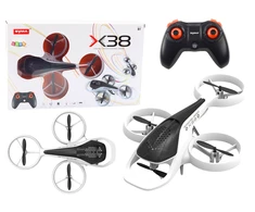Lean Toys Nuotoliniu būdu valdomas dronas X38 SYMA baltas