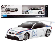 Rastar Nuotoliniu būdu valdomas BMW M3 GT2 modelis, baltas, 1:24