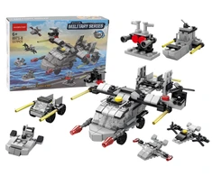 Lean Toys Sraigtasparnio konstravimo blokų rinkinys 6in1, 117 vnt.