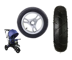 Lean Cars Priekinis plastikinis ratas PRO700 su pripučiama gumine padanga