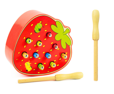 Lean Toys Medinis žūklės žaidimo rinkinys su 2 meškerėmis