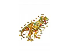 PuzzleOK Medinė dėlionė 72 vnt. - Tiranozauras Rex