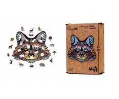 PuzzleOK Medinė dėlionė 80 vnt. - Linksmas meškėnas