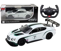 Rastar Nuotoliniu būdu valdomas Bentley Continental GT3 modelis, 1:14, baltas