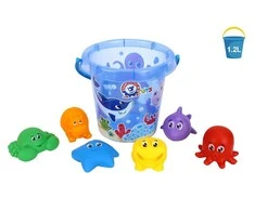 Technok Žaislų rinkinys su kibiru ir jūros gyvūnais, 1,2 l