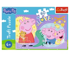 Trefl Dėlionė 60 vnt. - Kiaulytė Peppa