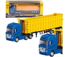 Huina Metalinio Sunkvežimio Modelis su Priekaba 1:50