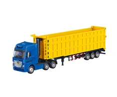Huina Metalinio Sunkvežimio Modelis su Priekaba 1:50