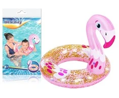 „Bestway“ plaukimo žiedo gulbės blizgučiai 61cm
