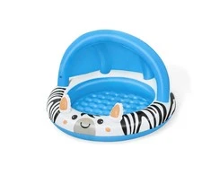 Bestway Bestway 52559 Pripučiamas baseinas su stogu ir pumpuojamu dugnu Zebra 97cm x 66cm