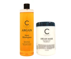 Cosmofarma Plaukų šampūno ir kaukės rinkinys su arganu ARGAN 1000+1000 ml
