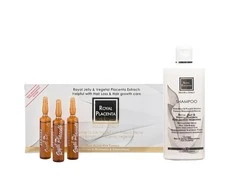 Cosmofarma Serumo ir šampūno rinkinys nuo plaukų slinkimo ROYAL PLACENTA 250-120 ml