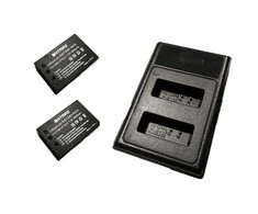 2x Canon LP-E12 akumuliatorius 1800 mAh+ dvigubas pakrovėjas