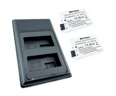 2x Canon LP-E8 akumuliatorius 1800 mAh+ dvigubas pakrovėjas