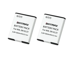 2x Nikon akumuliatorius EN-EL23 1850 mAh