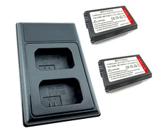 2x Sony NP-FW50 akumuliatorius 2000 mAh+ dvigubas pakrovėjas