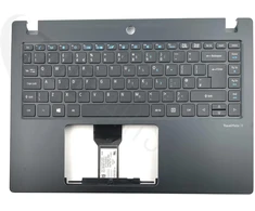 Acer TMX3310-M/TMX3410-M Keyboard (UK-ENGLISH) BL &amp; Upper Cover (Juodas)