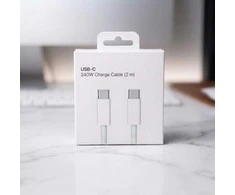Baltas 5A USB-C laidas 45W greitajam krovimui (Samsung, Android įrenginiams)
