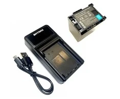 Canon akumuliatorius BP-808 850 mAh + greitasis LED pakrovėjas