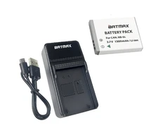 Canon NB-6L akumuliatorius 1300 mAh + greitasis LED pakrovėjas