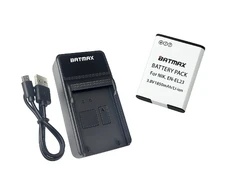 Nikon akumuliatorius EN-EL23 1850 mAh + greitasis LED pakrovėjas