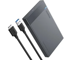 UGREEN HDD SSD 2.5 Inch SATA Drive Enclosure with USB-A to Micro USB Cable 5Gbps 0.5