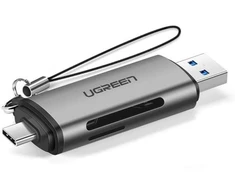 UGREEN SD / micro SD memory card reader with USB-C / USB-A
