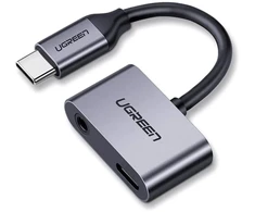 UGREEN USB-C to USB-C + 3.5mm Audio Adapteris