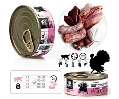 3COTY kalakutiena - šlapias kačių ėdalas - 80 g