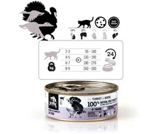 3COTY kalakutiena su žąsų mėsa - šlapias kačių ėdalas - 80g