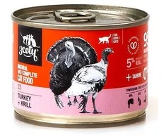 Kačių Maistas - 3COTY 17 Turkijos ir Krilio Drėgnas Maistas 180g Be Gliuteno