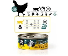 3COTY vištiena su spirulina - šlapias kačių ėdalas - 80 g