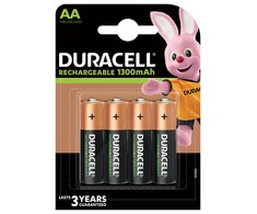 Baterija - Duracell AA 1300 mAh Įkraunama NiMH 4-vnt.