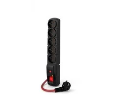 Acar F5 Power 3m 16A maitinimo juosta, juoda