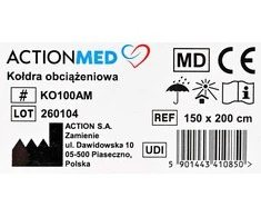 Actionmed Weighted Blanket KO100AM 150x200cm 6.8kg