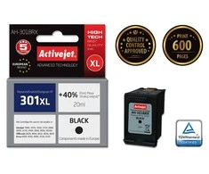 Activejet AH-301BRX Ink (HP 301XL CH563EE compatible; Premium; 20 ml; juodas)