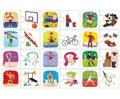 Dėlionė 24 the Sport i atrybuty ADAMIGO 7776