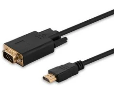 Adapteris savio cl-103 (hdmi m - d-sub (vga) m; 1,8m; spalva juoda)